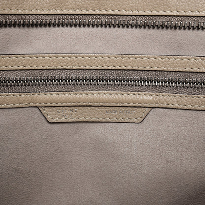 Celine Drummed Calfskin Mini Luggage Dune 6 of 9