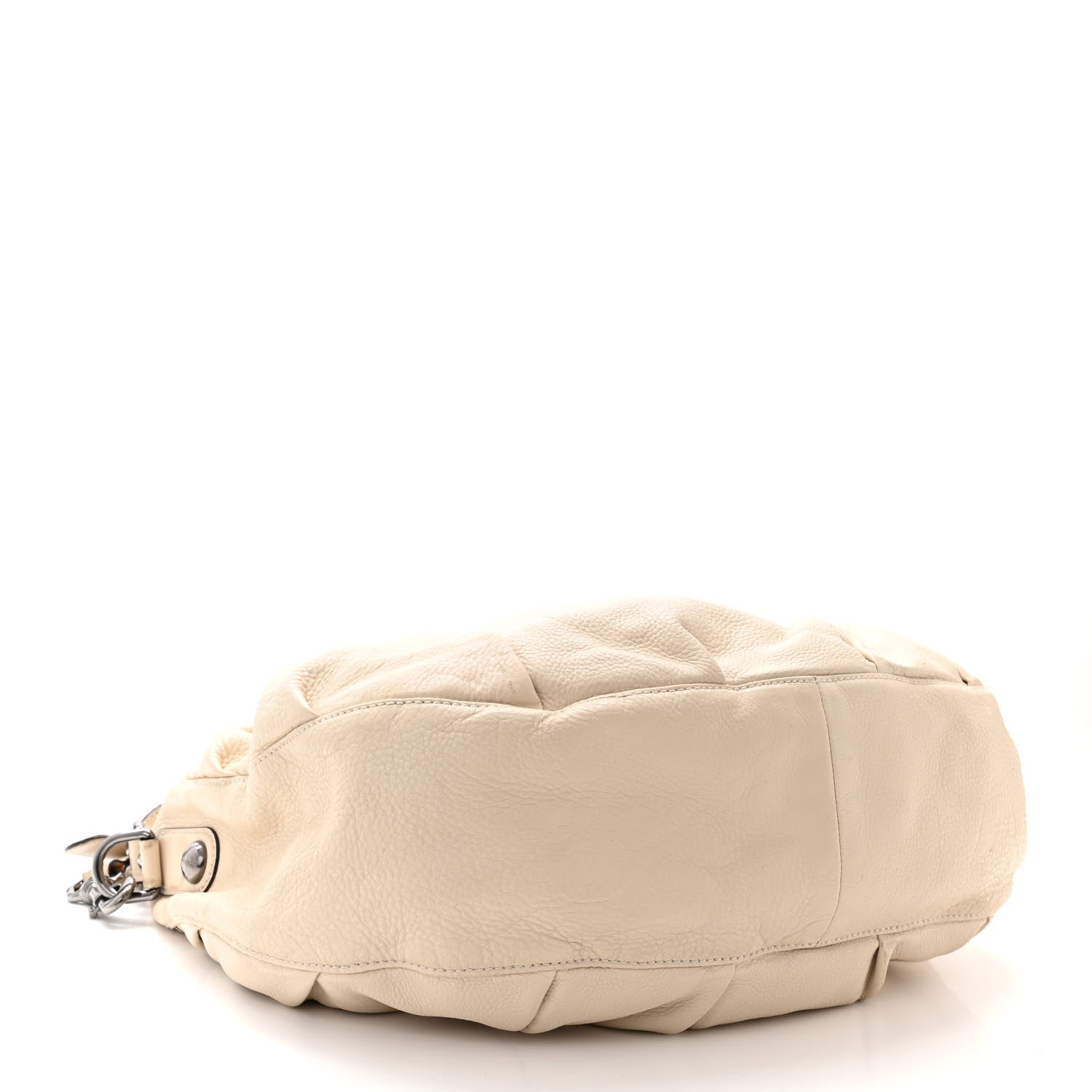 Gucci Pebbled Calfskin Medium Icon Bit Shoulder Bag Ivory 4 of 17