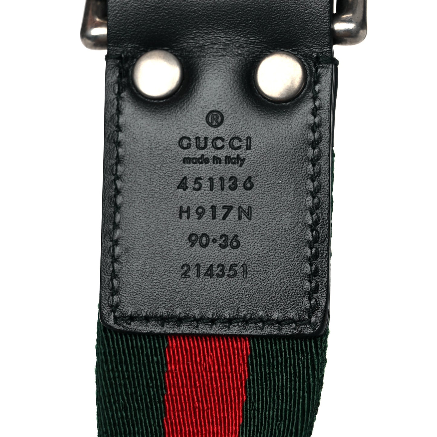 Canvas Web D Ring 40mm Belt 90 36 Green Red