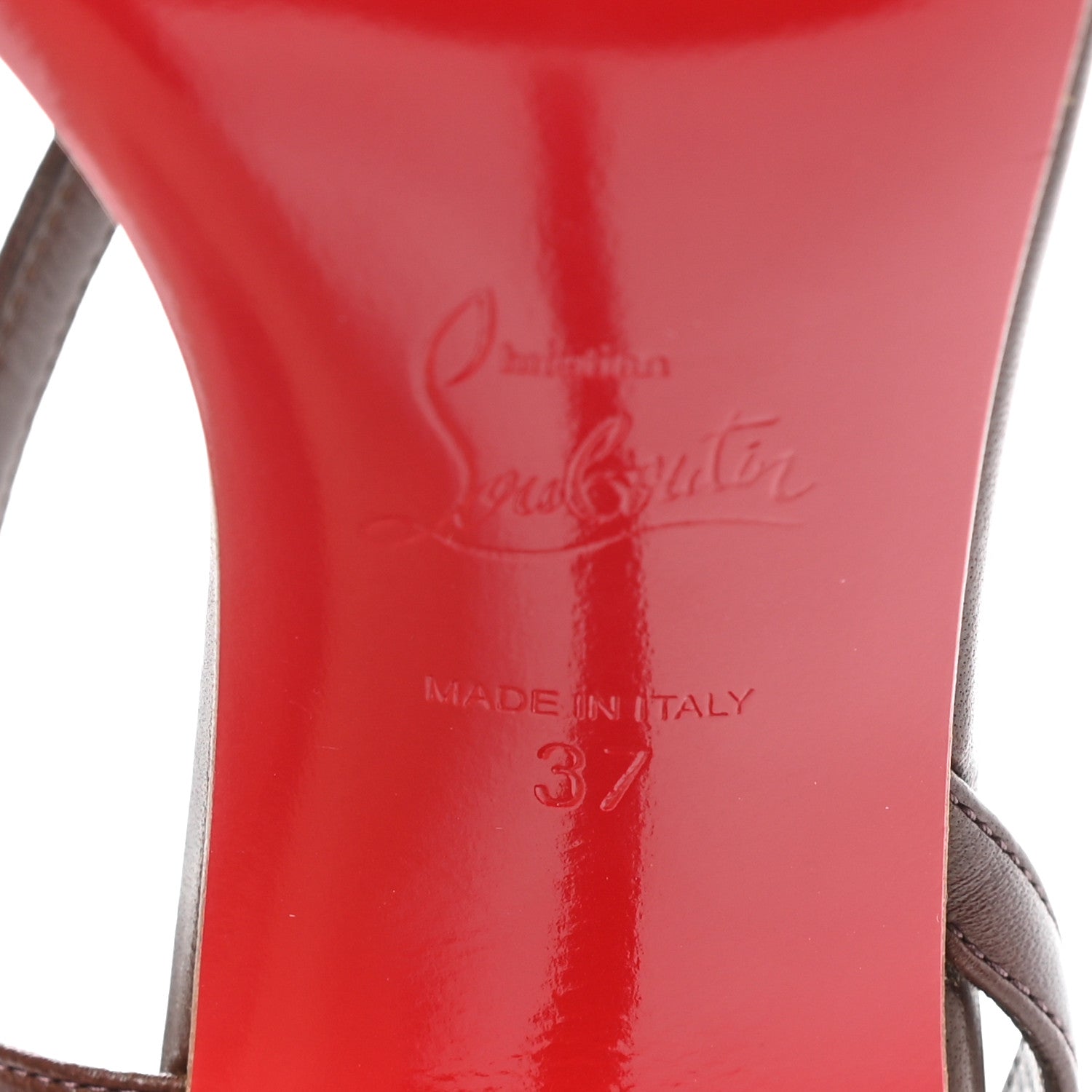 Christian Louboutin Nappa Rosalie 100 Sandals 37 Dark Beige 7 of 7