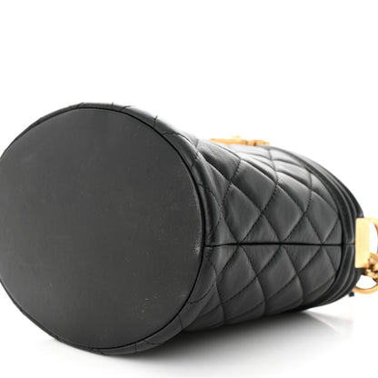 Chanel Calfskin Quilted Boy Bucket Bag Black 10 of 13