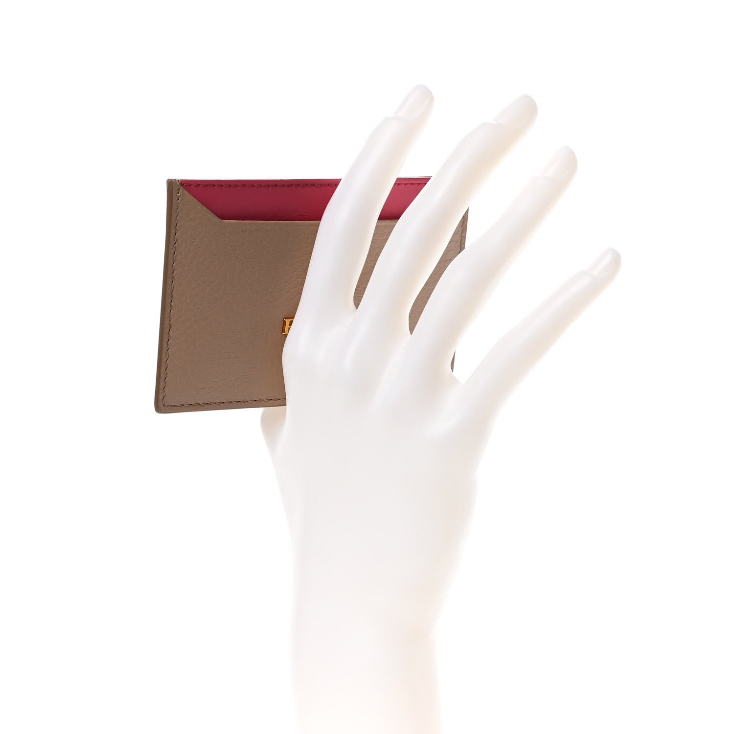 Prada Daino Colour Card Holder Cammeo Peonia 2 of 8