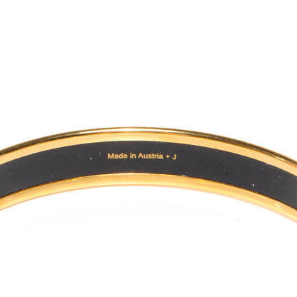 Hermes Enamel Printed Narrow Bracelet 65 Bleu 5 of 5
