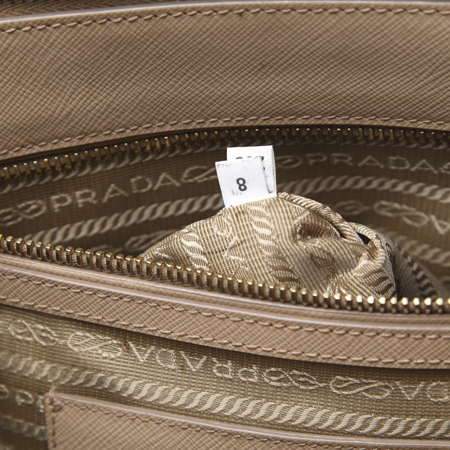 Prada Saffiano Medium Galleria Double Zip Tote Cammeo 7 of 16
