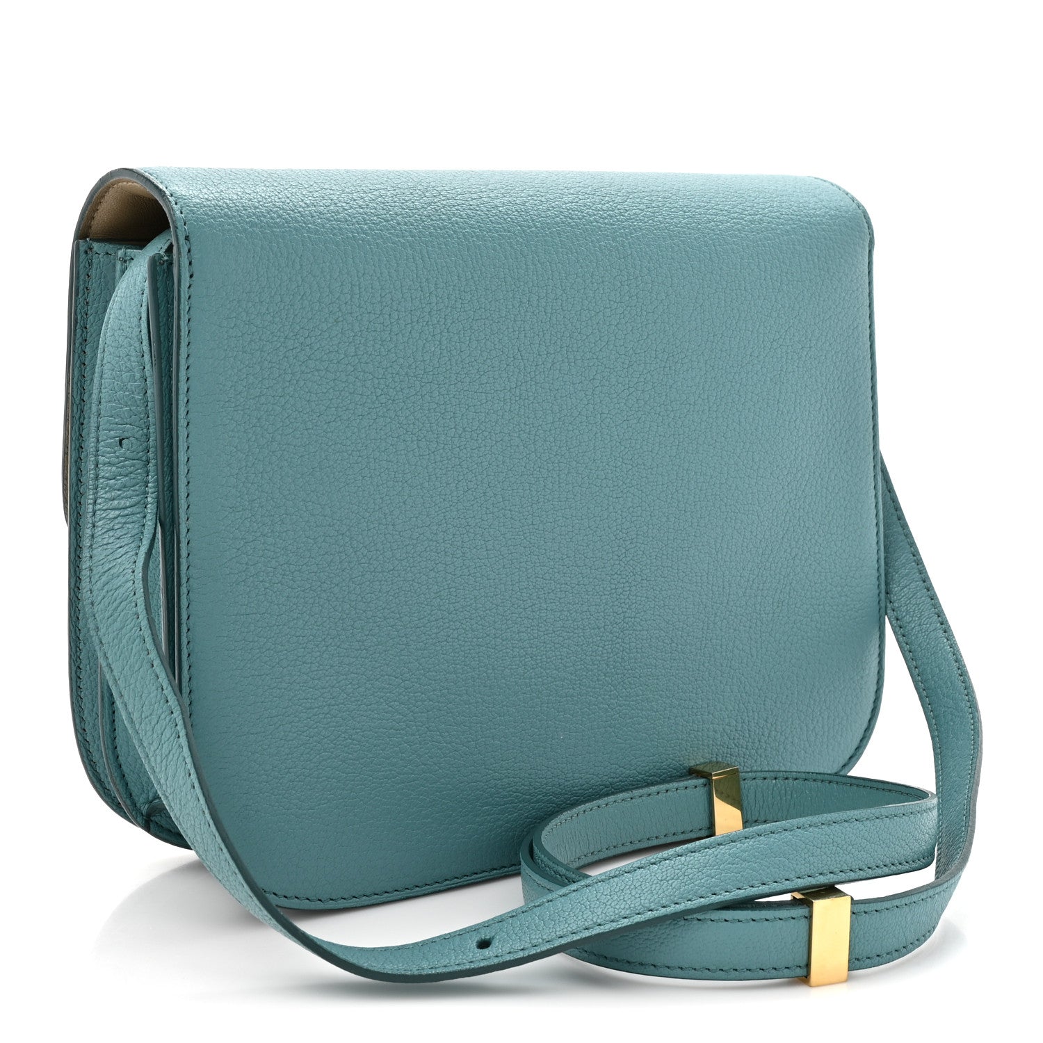 Celine Goatskin Medium Classic Box Flap Bag Antarctic 1816407