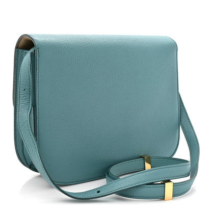Celine Goatskin Medium Classic Box Flap Bag Antarctic 3 of 18
