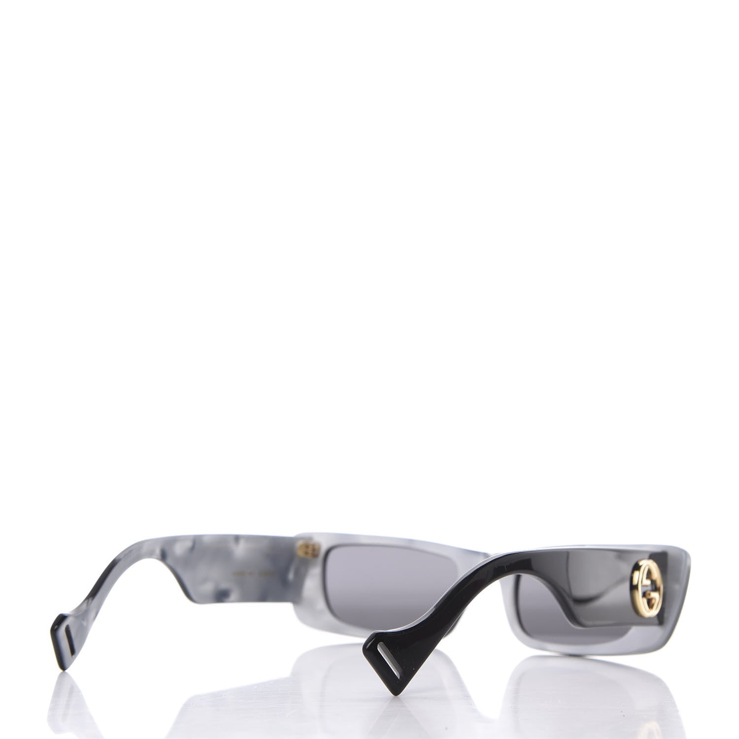 Gucci Acetate Rectangular Crystal Sunglasses GG0516S Black 6 of 8