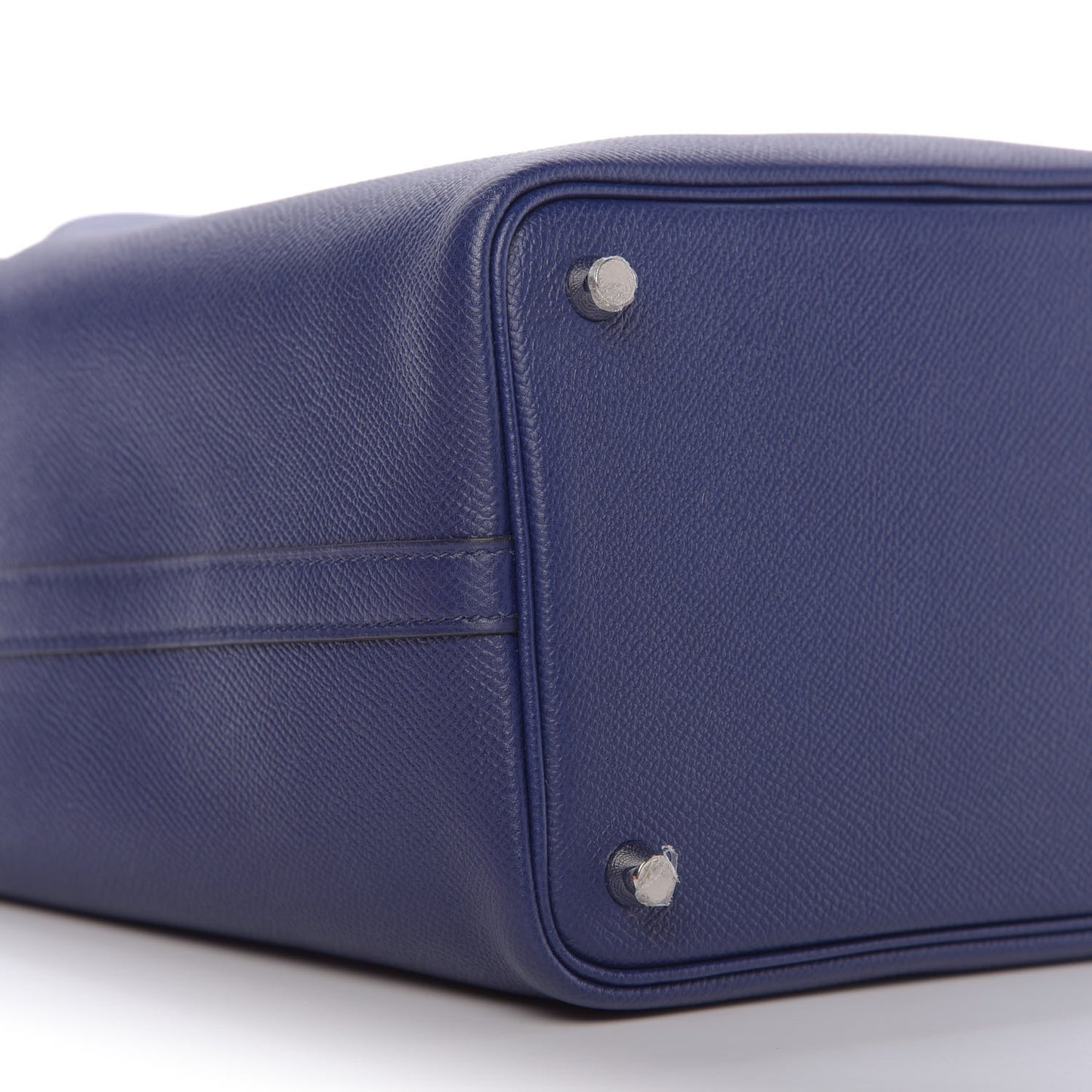 Epsom Tressage De Cuir Picotin Lock 18 PM Bleu Encre Brique Black