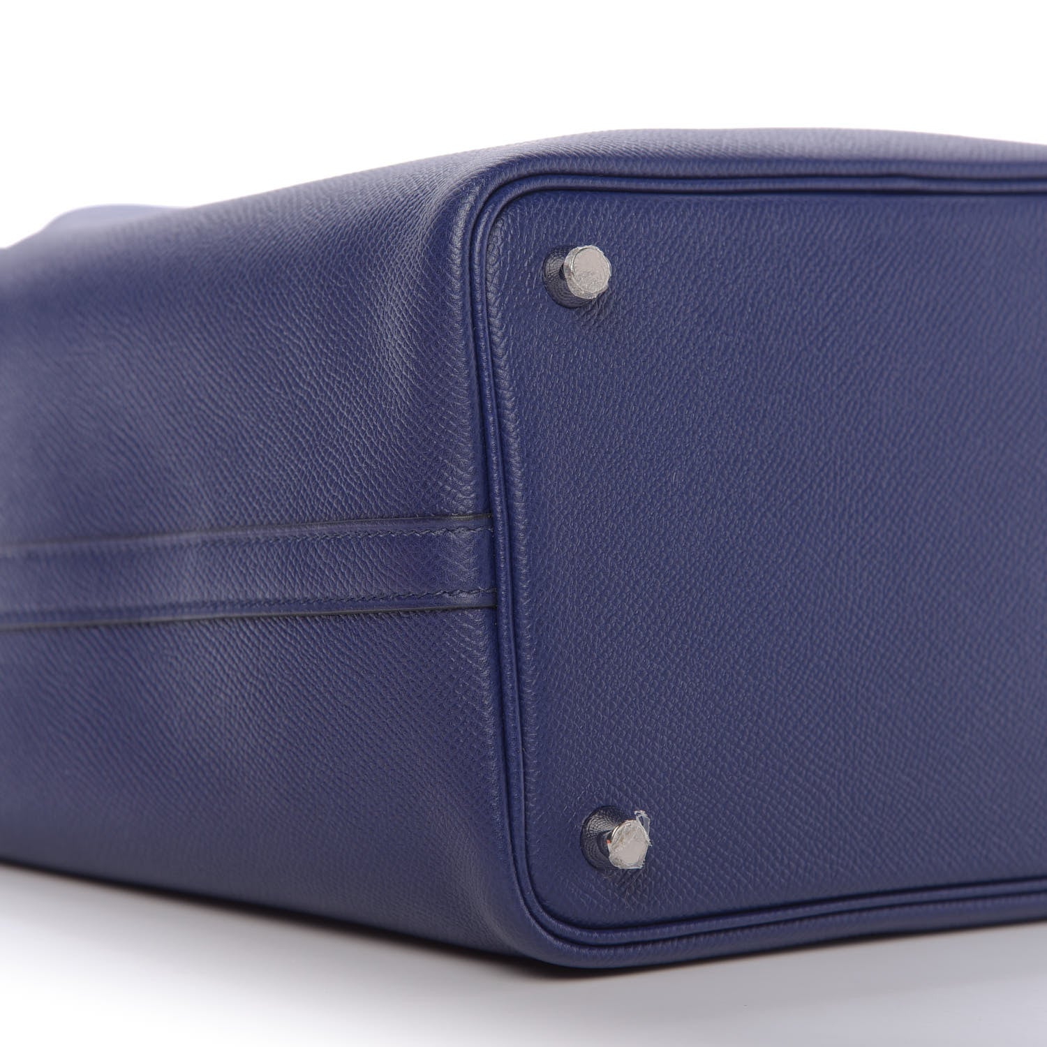 Hermes Epsom Tressage De Cuir Picotin Lock 18 PM Bleu Encre Brique Black 6 of 10