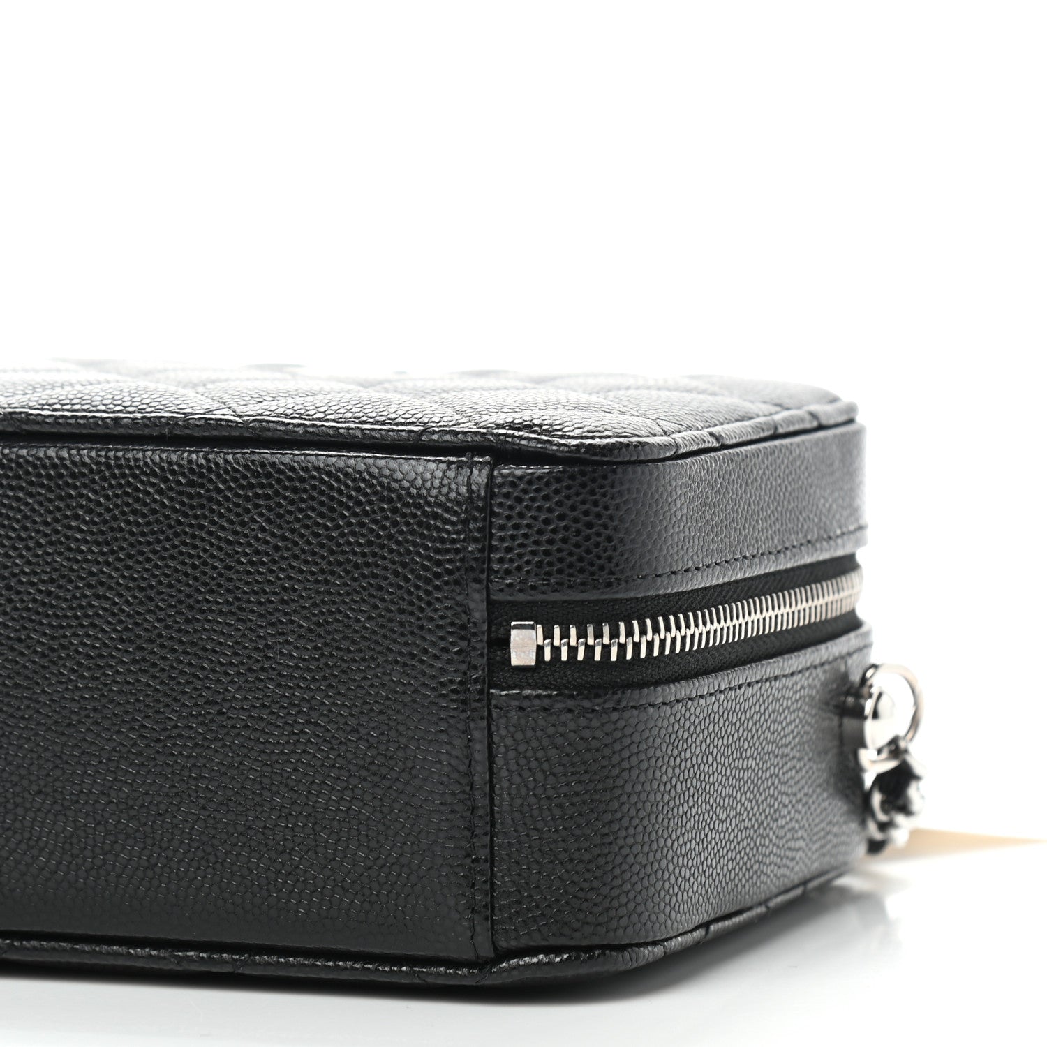 Chanel Caviar Quilted CC Vanity Case With Chain Black 9 of 9