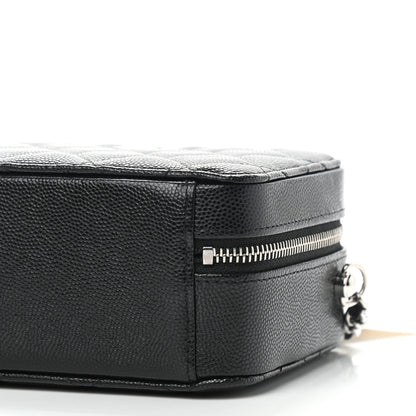 Chanel Caviar Quilted CC Vanity Case With Chain Black 9 of 9