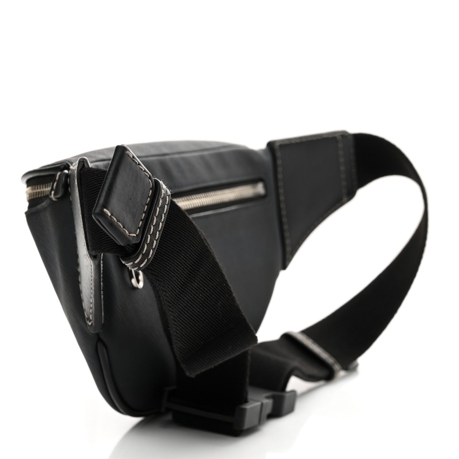 Burberry E-canvas Check Cason Mini Bum Bag Navy Blue 3 of 13