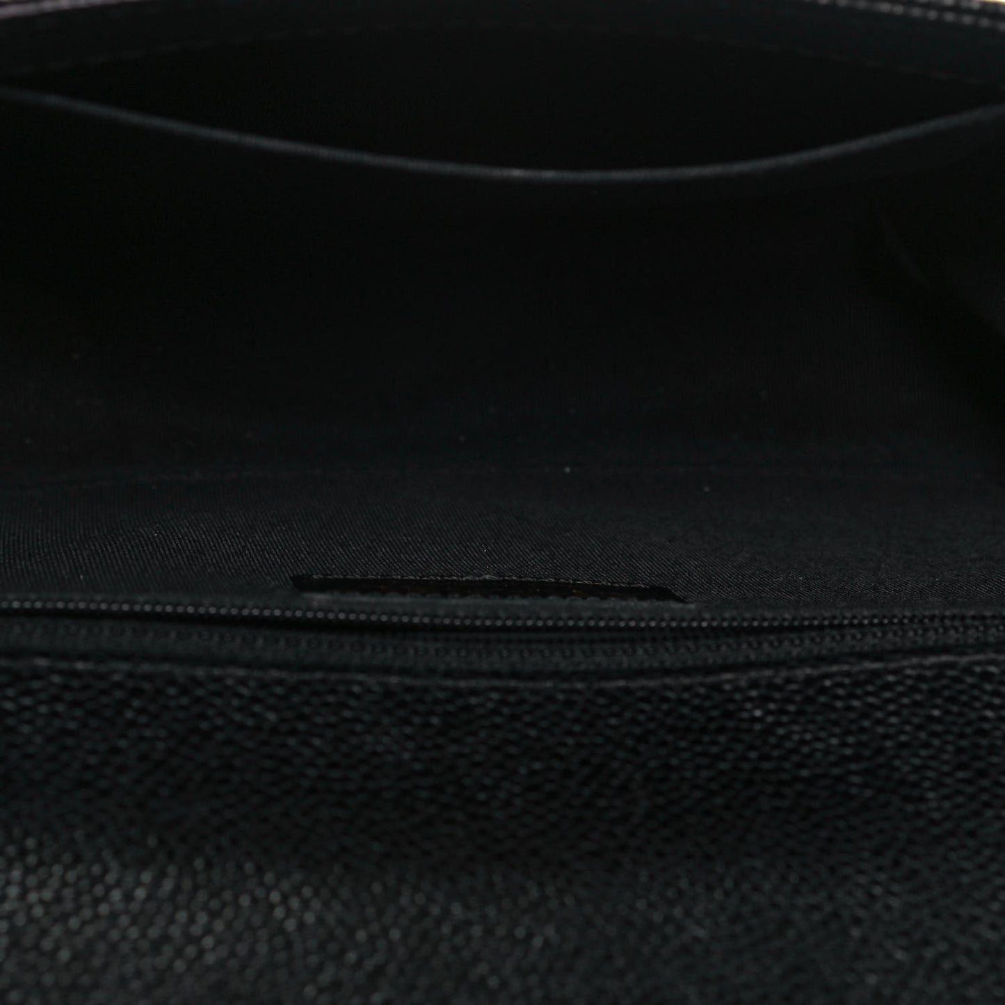 Caviar Quilted New Medium Boy Flap Black