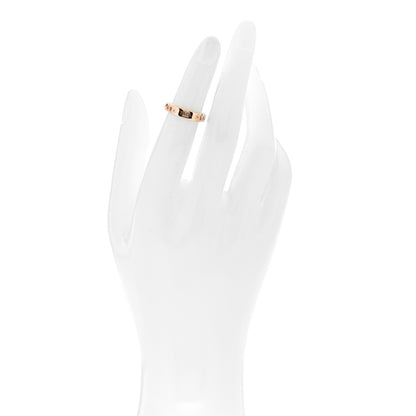 Tiffany 18K Rose Gold Diamond Micro Link Ring 47 4 2 of 5