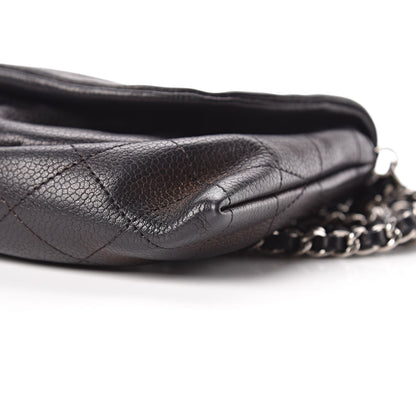 Chanel Caviar Half Moon Wallet On Chain WOC Black 12 of 13