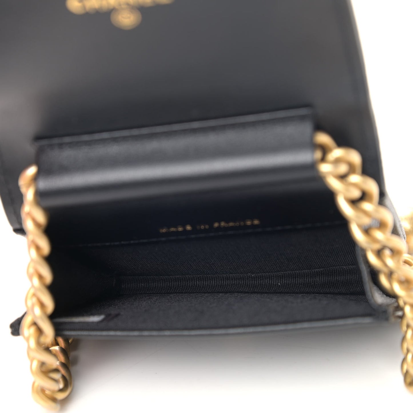 Caviar Chevron Quilted Boy Flap Waist Belt Bag Black