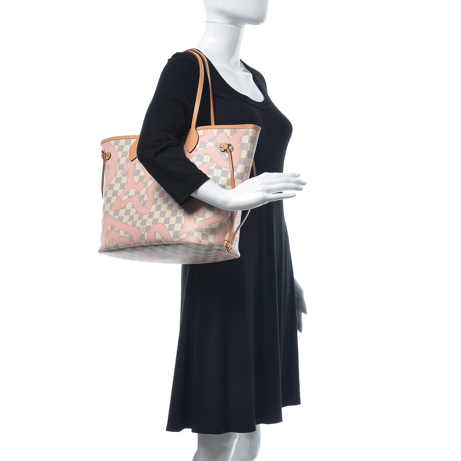 Louis Vuitton Damier Azur Tahitienne Neverfull MM 2 of 11