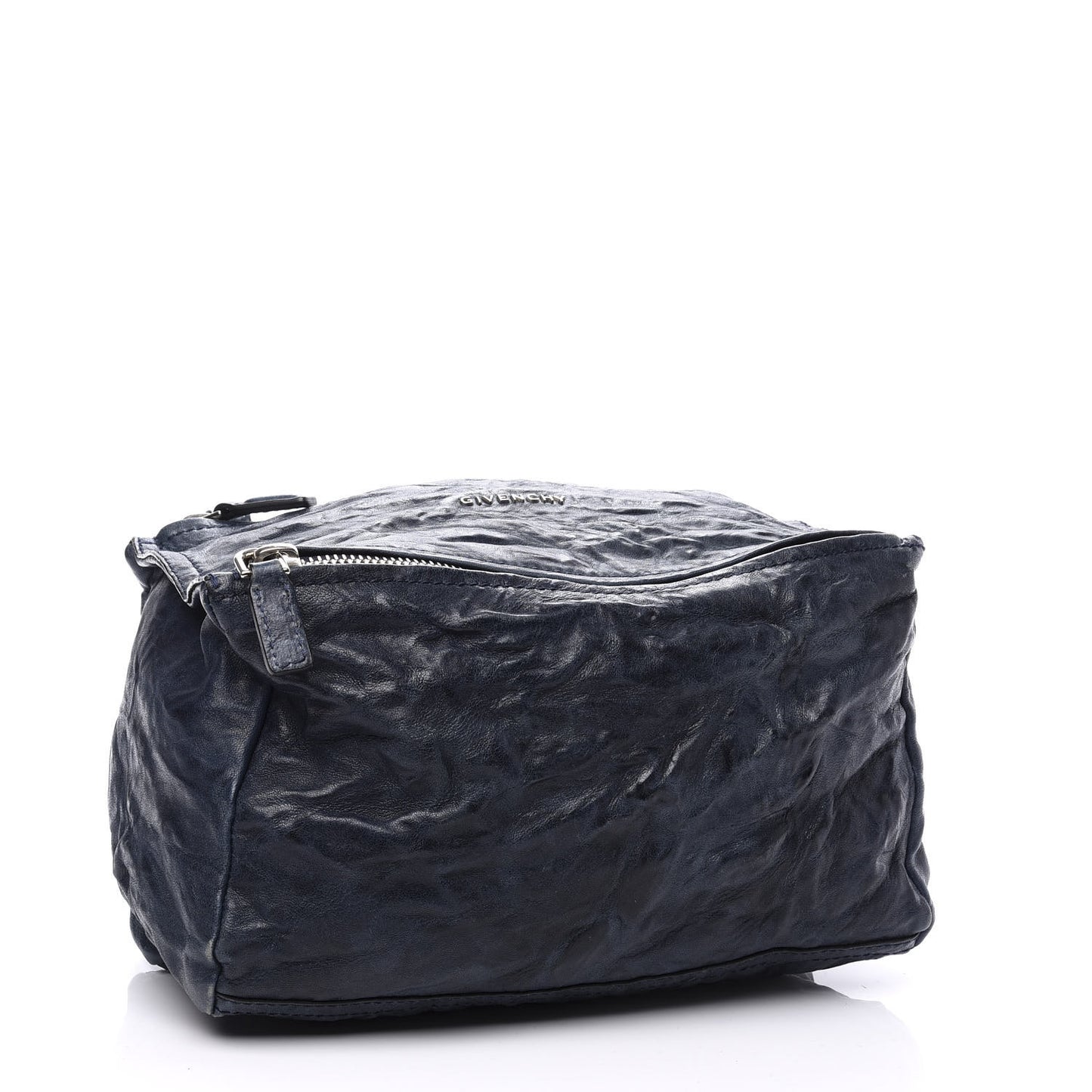 Tumbled Sheepskin Small Pandora Navy