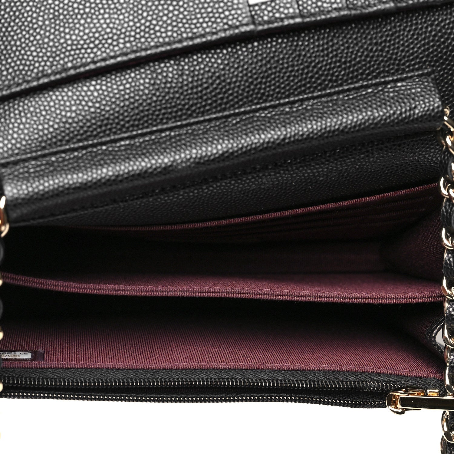 Chanel Caviar Quilted Mini Wallet On Chain WOC Black 6 of 11