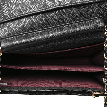 Chanel Caviar Quilted Mini Wallet On Chain WOC Black 6 of 11