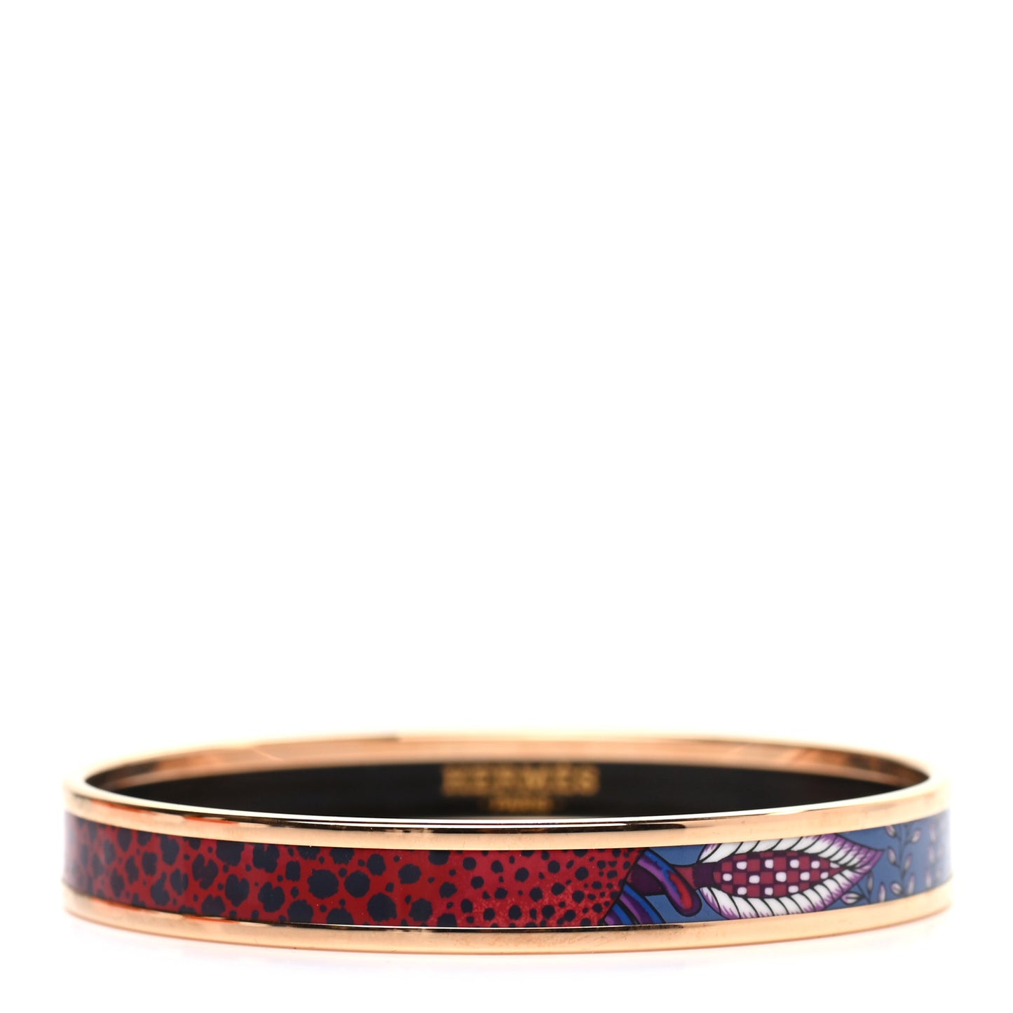 Enamel Printed Narrow La Marche de Savana Bracelet 62 Surnaturel
