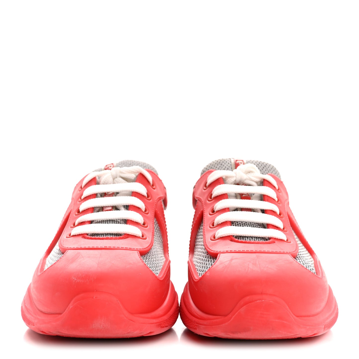 Soft Rubber Mesh Womens America's Cup Sneakers 38 Red
