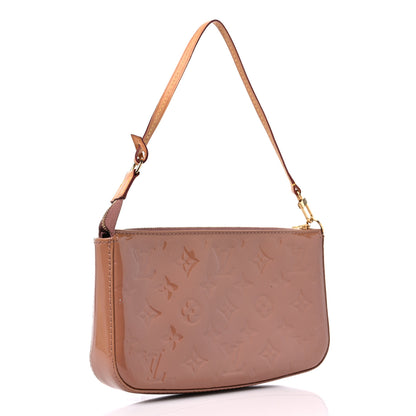 Louis Vuitton Vernis Pochette Accessories NM Rose Velours 3 of 12
