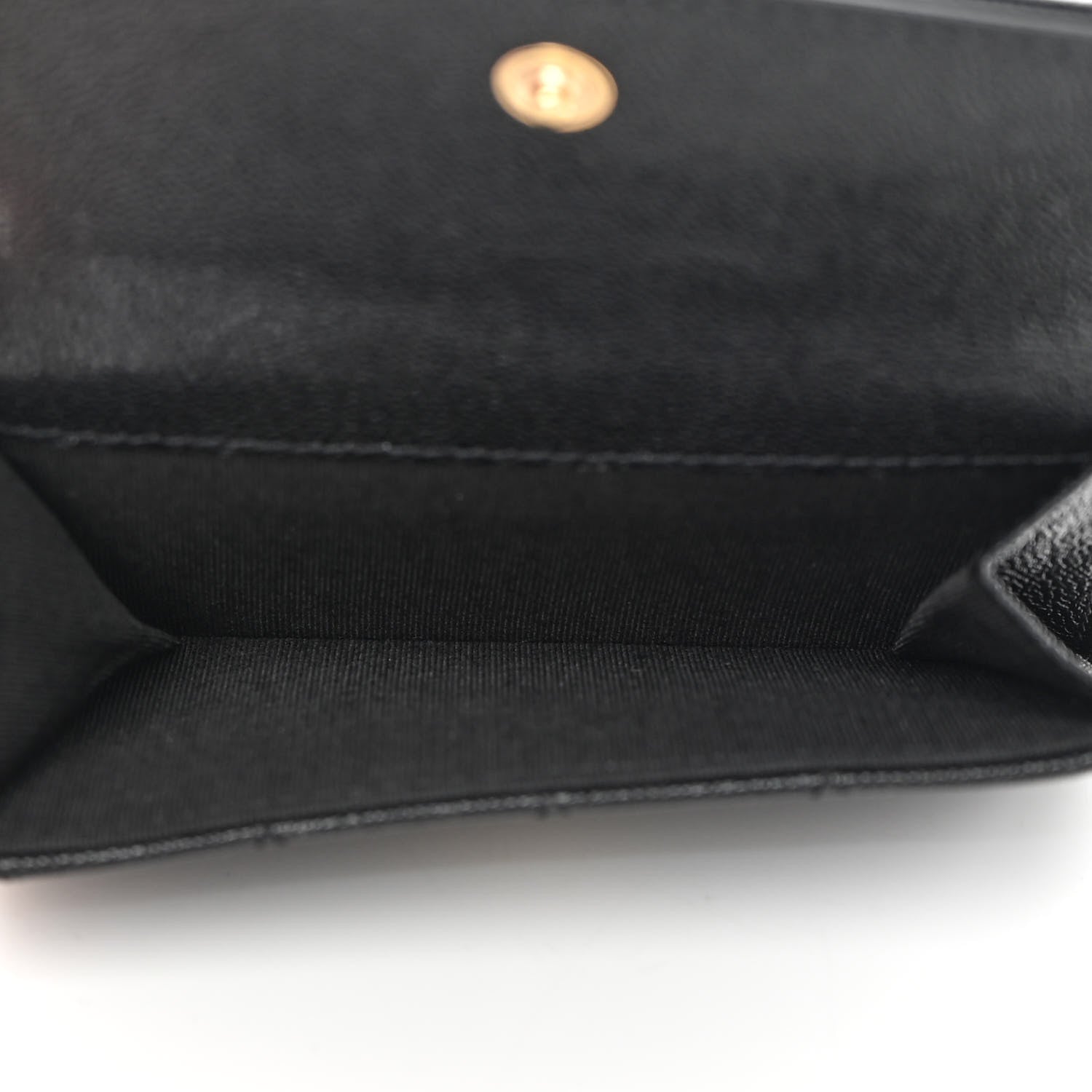 Chanel Caviar Quilted Small Boy Flap Wallet Black 6 of 11