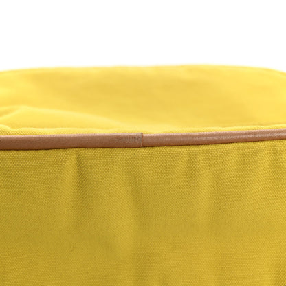 Hermes Cotton Canvas Bolide Travel Cosmetic Pouch Yellow 11 of 11