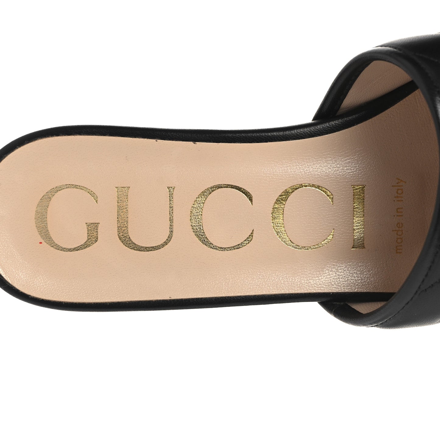 Nappa Matelasse GG Marmont Flat Slide Sandals 36.5 Black