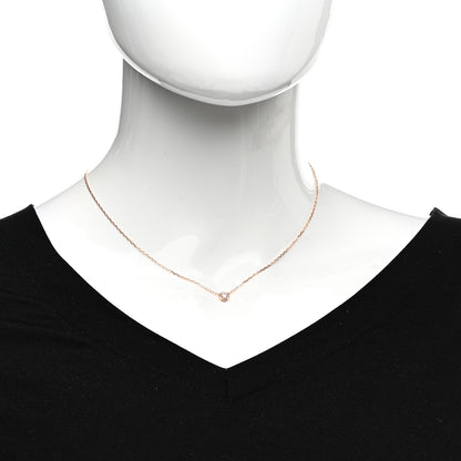 Cartier 18K Pink Gold Diamond LM D'Amour Pendant Necklace 2 of 5