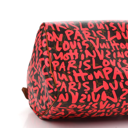 Louis Vuitton Monogram Graffiti Speedy 30 Fuchsia 8 of 10