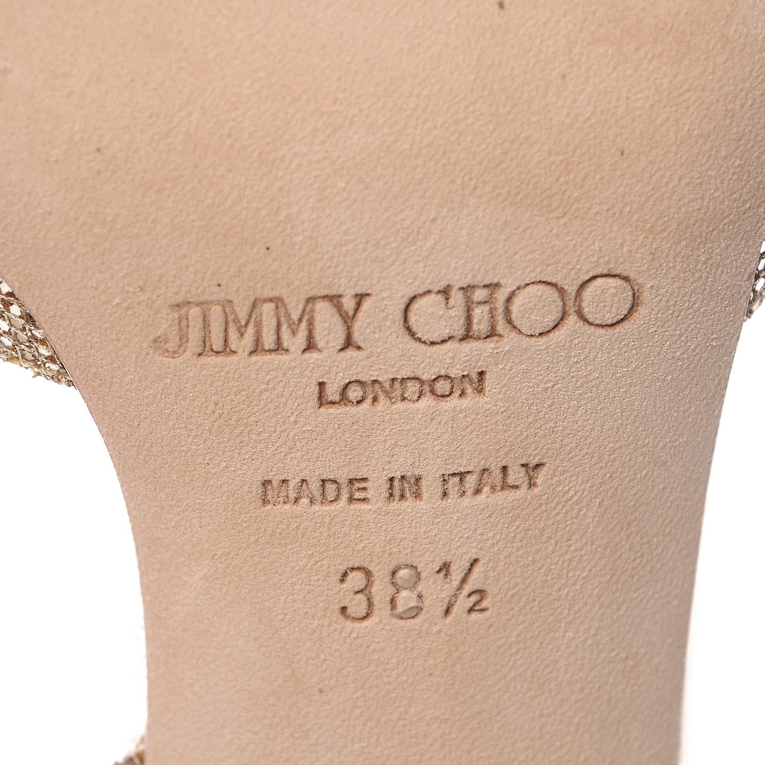 Jimmy Choo Glitter Logan D'Orsay Pumps 38.5 Gold 8 of 12