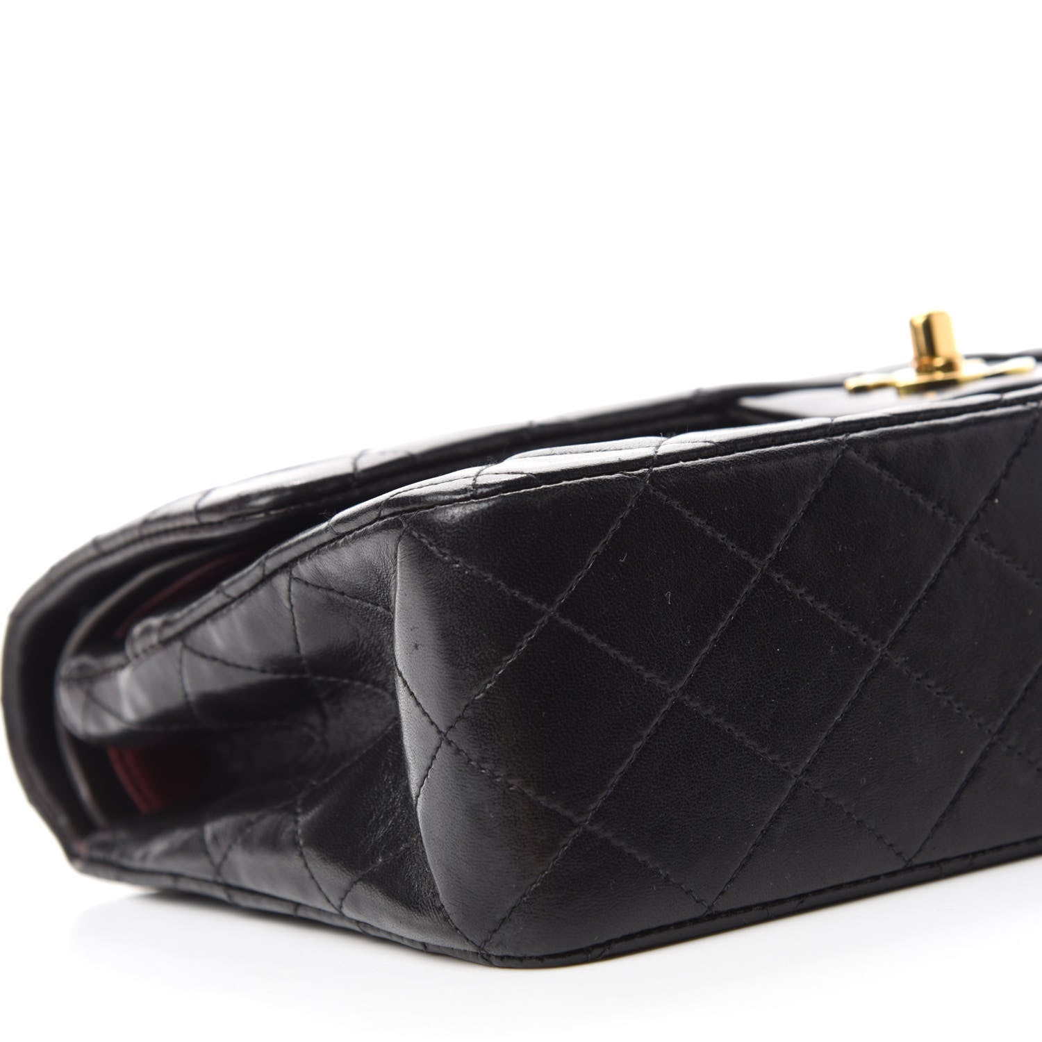 Chanel Lambskin Quilted Medium Double Flap Black 6 of 14
