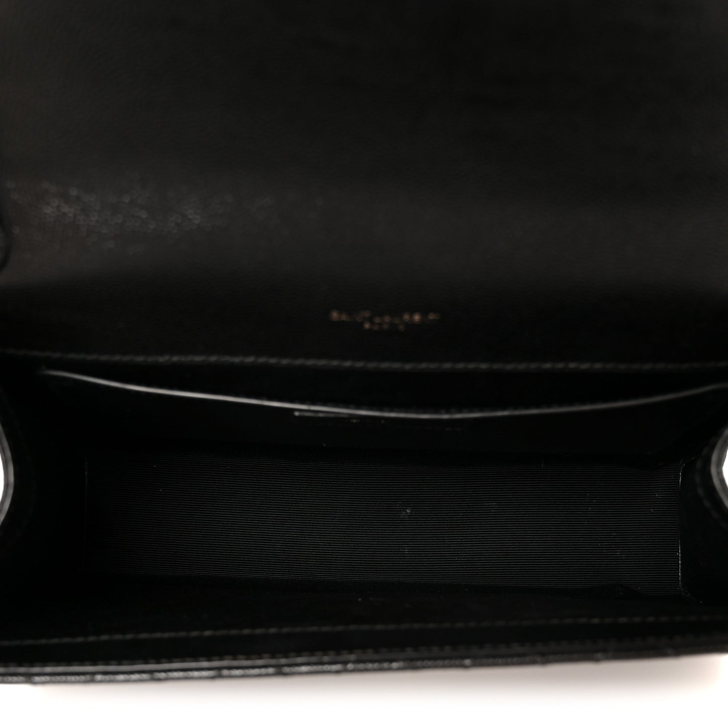 Grain De Poudre Textured Mixed Matelasse Triquilt Medium Monogram Monochrome Satchel Black
