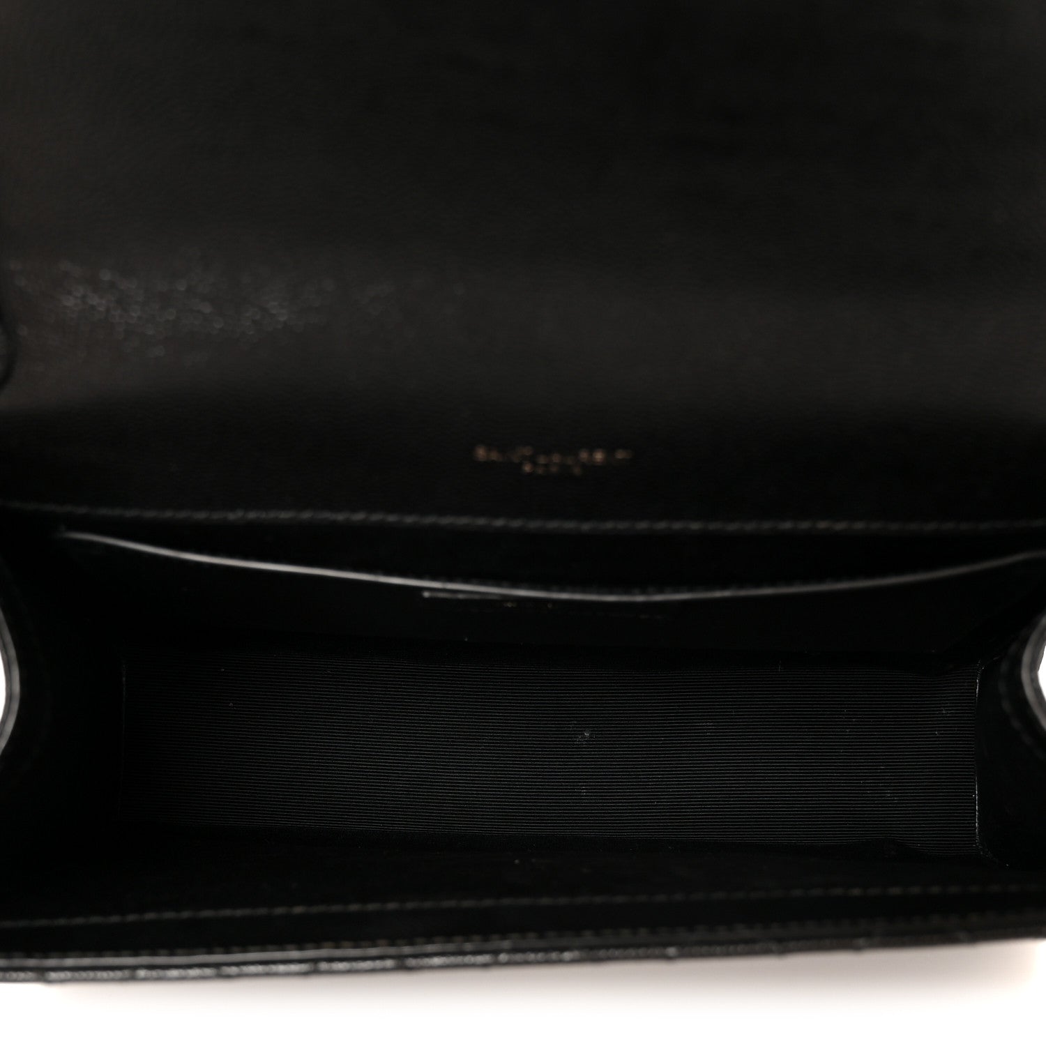 Saint Laurent Grain De Poudre Textured Mixed Matelasse Triquilt Medium Monogram Monochrome Satchel Black 5 of 12