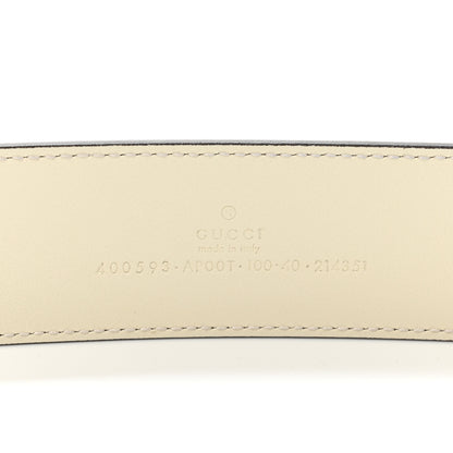 Gucci Calfskin Double G 40mm Belt 100 40 Mystic White 3 of 6