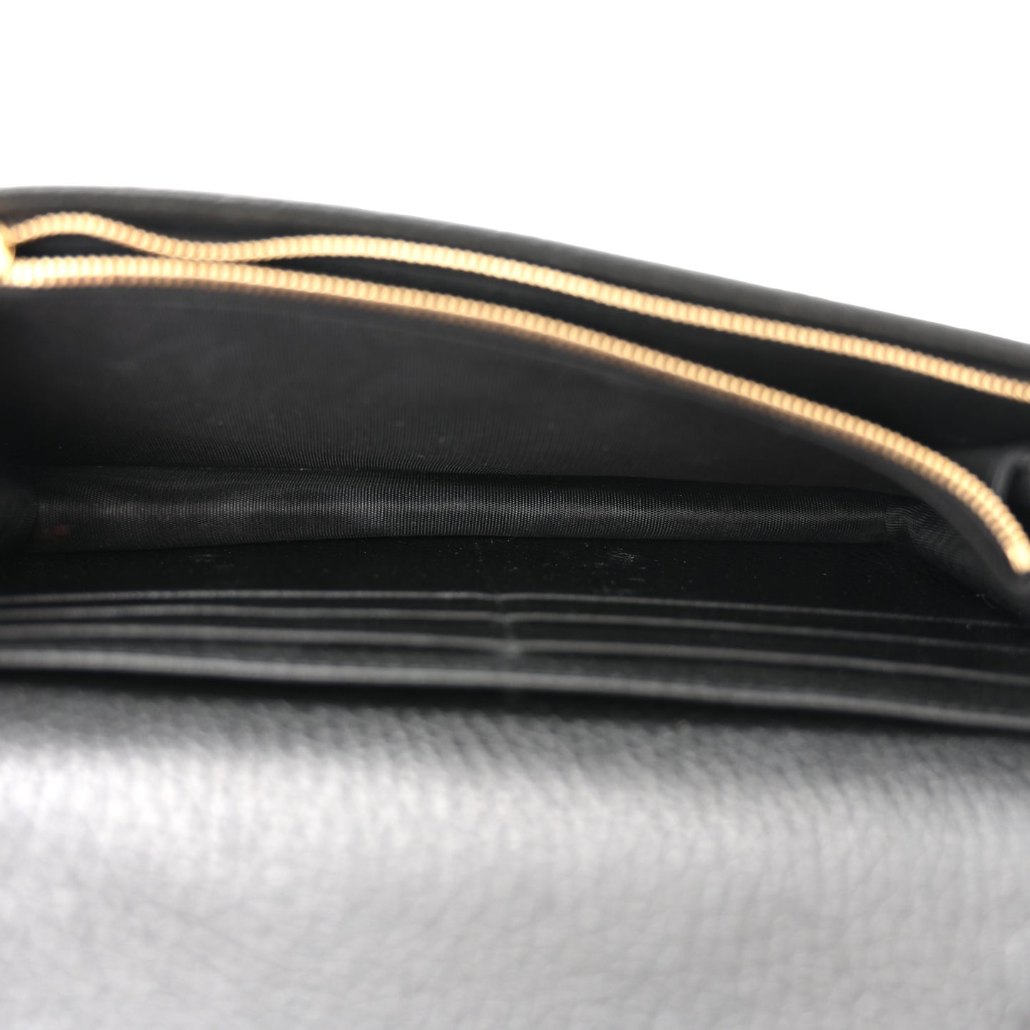 Calfskin Mini GG Marmont Chain Wallet Black
