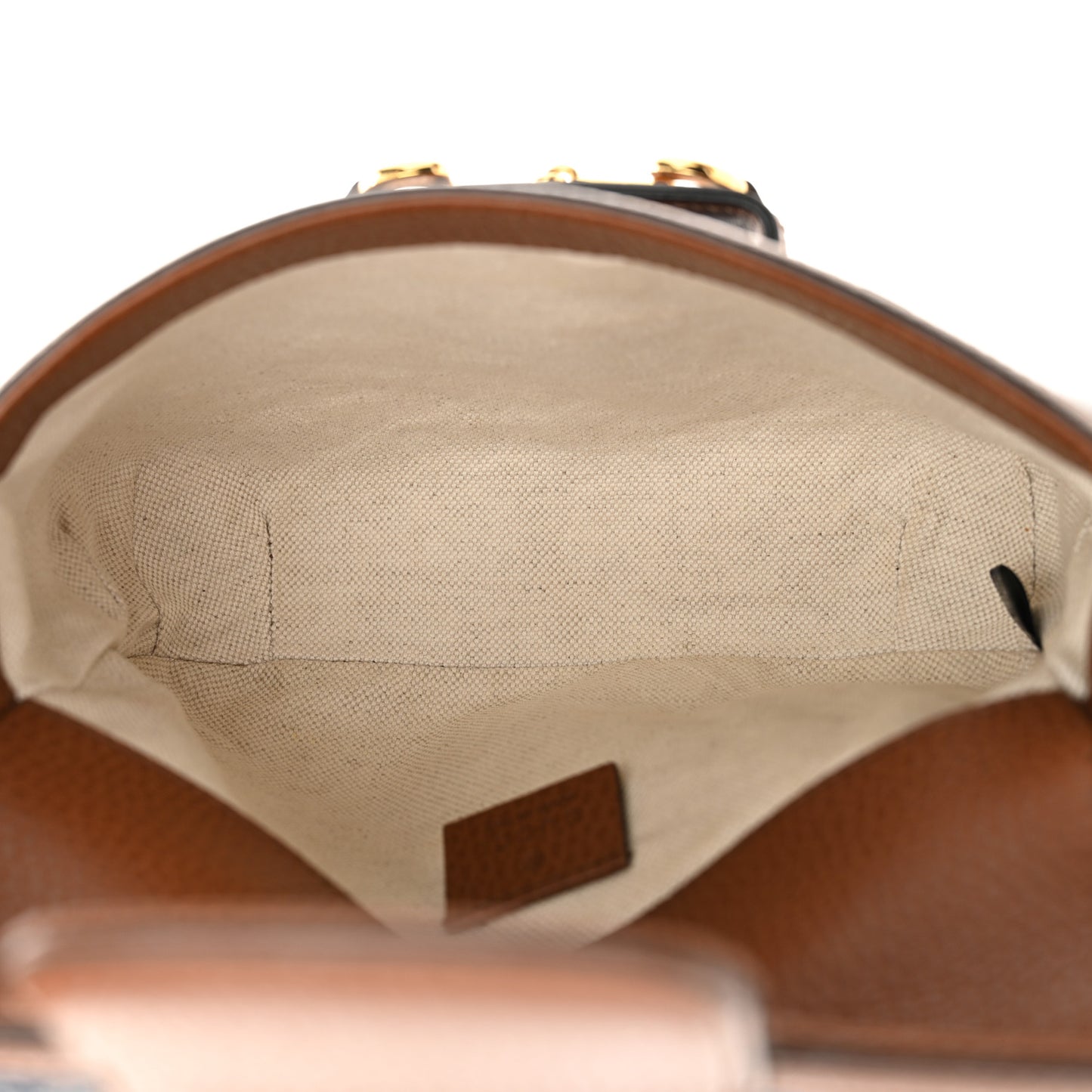 New Denim GG Monogram Dollar Calfskin Web Mini Horsebit 1955 Shoulder Bag Blue Tea Cuir Epilog Blue Tea Cuir Epilog