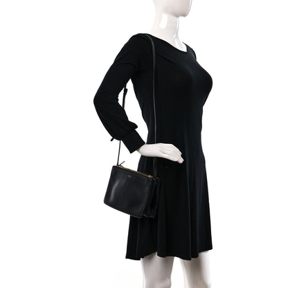 Celine Liege Calfskin Small Trio Crossbody Bag Black 2 of 13
