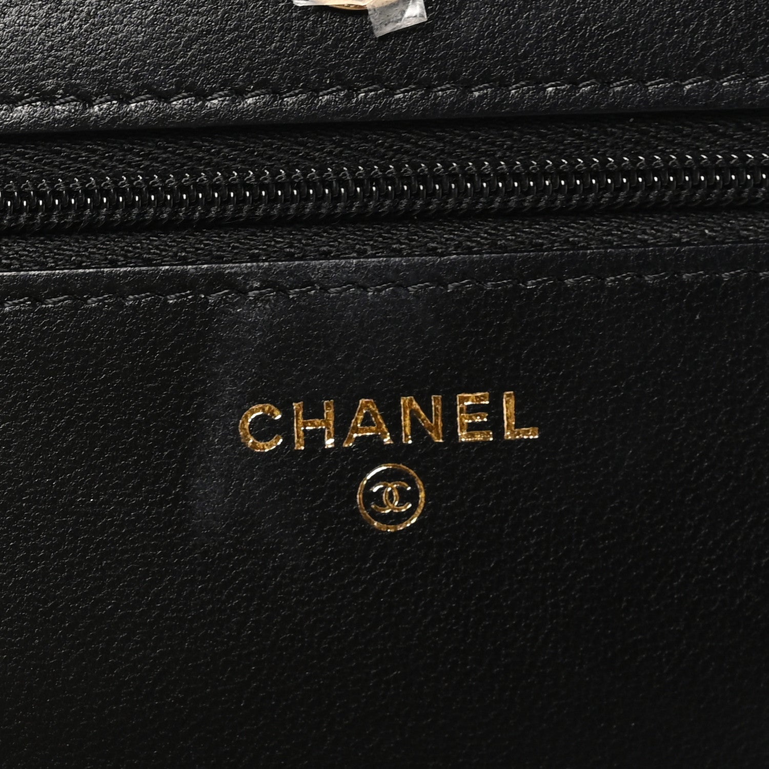 Chanel Lambskin Quilted Pearl CC Wallet on Chain WOC Black 6 of 10