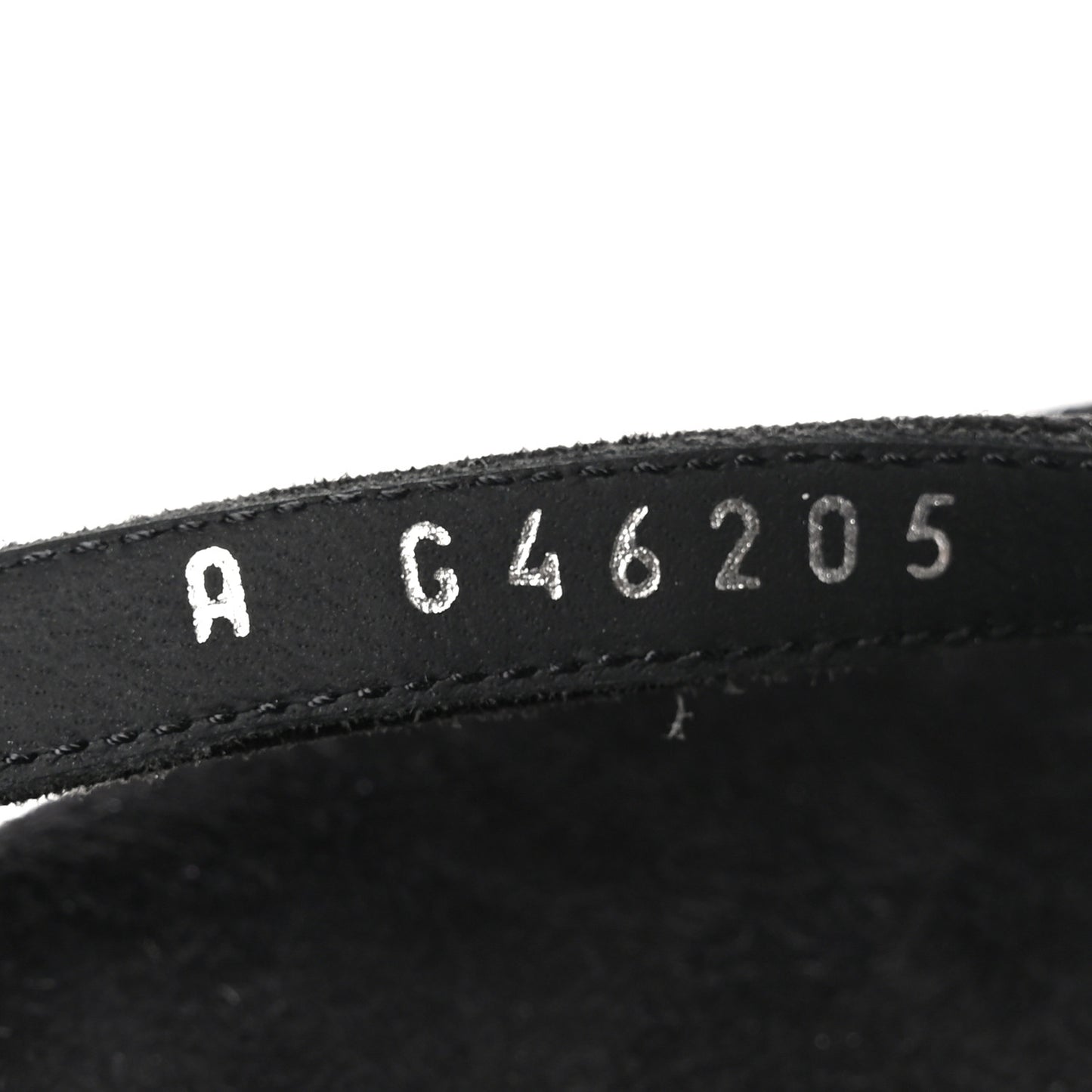 Suede Kidskin Strass CC Thong Sandals 40 Black