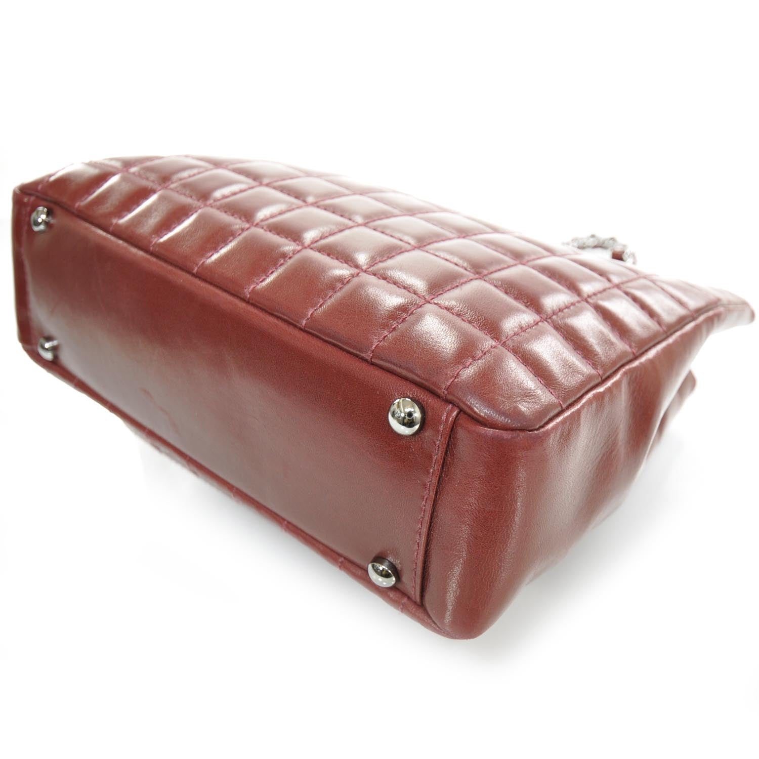 Chanel Leather Chocolate Bar Quilted Mademoiselle Lock Shoulder Bag 5 of 10
