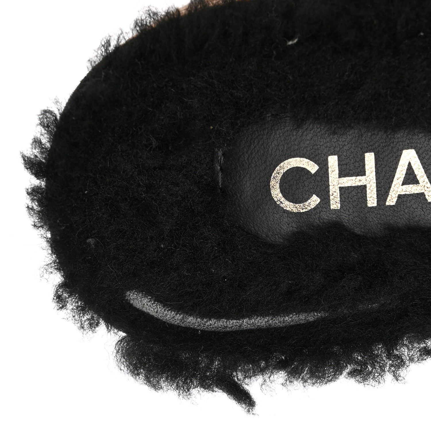 Chanel Suede Calfskin Shearling Turn Lock Clogs 41 Black 8 of 11