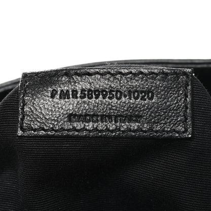 Saint Laurent Crinkled Calfskin Matelasse Monogram Large Niki Shopper Tote Black 7 of 12