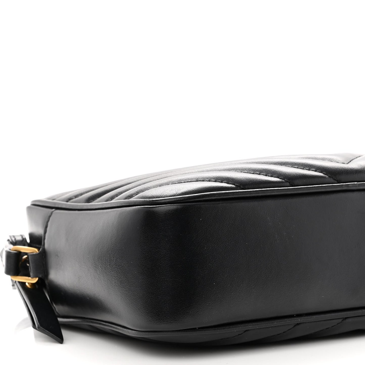 Calfskin Matelasse Monogram Lou Camera Bag Black