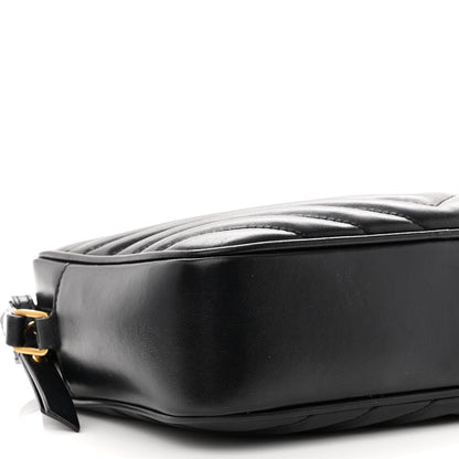 Saint Laurent Calfskin Matelasse Monogram Lou Camera Bag Black 8 of 9