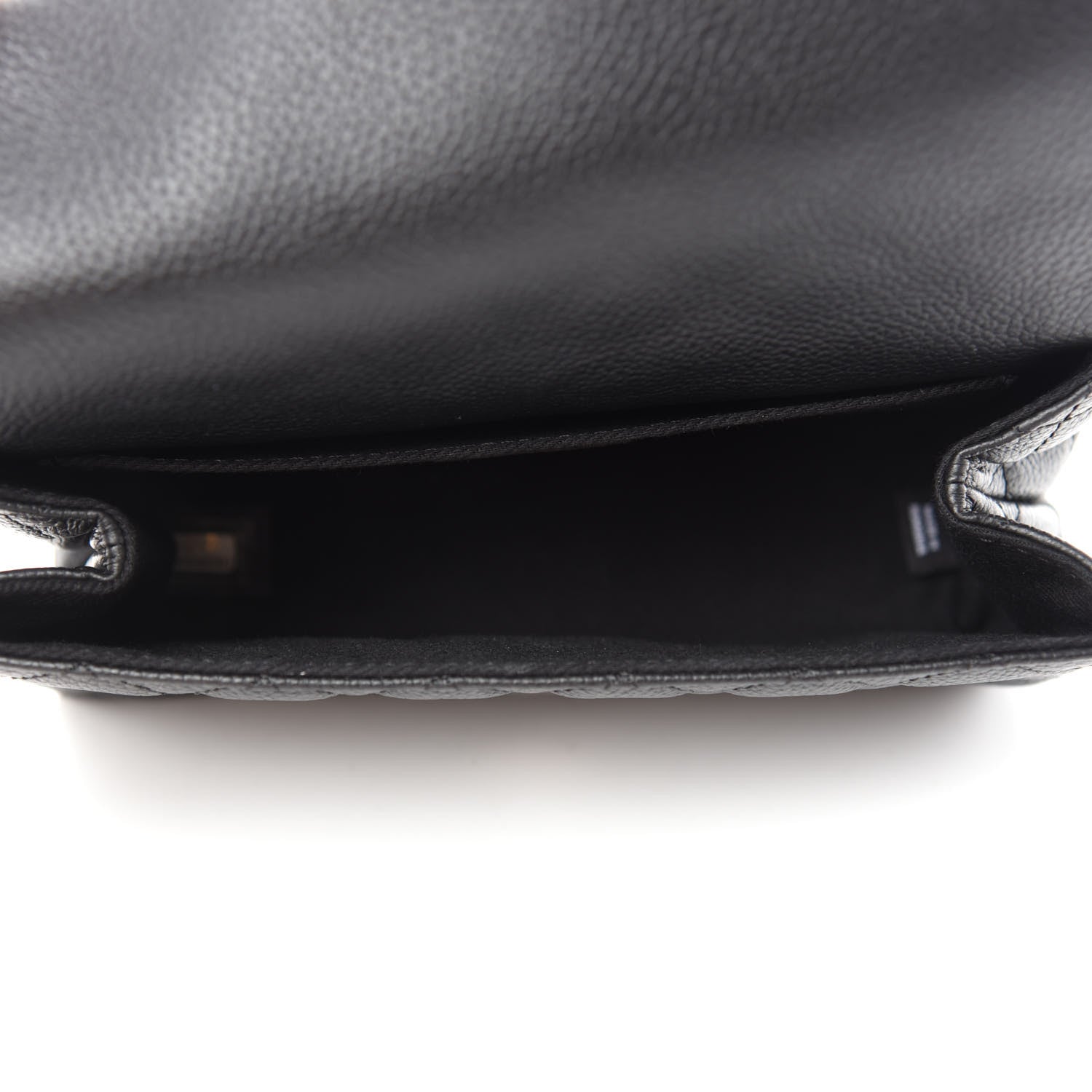 Chanel Grained Calfskin Quilted 2.55 Reissue Flap Belt Bag Clutch Black 5 of 13