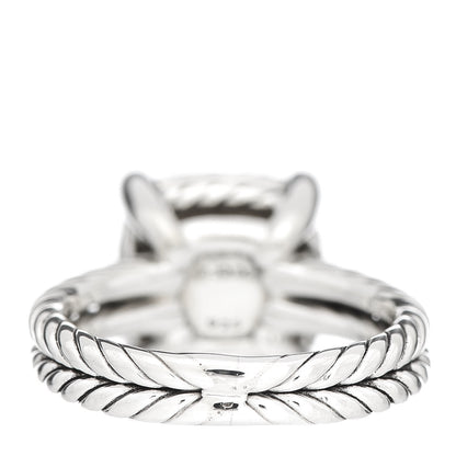 David Yurman Sterling Silver Diamond 11mm Chatelaine Pave Ring 48 4.5 4 of 6