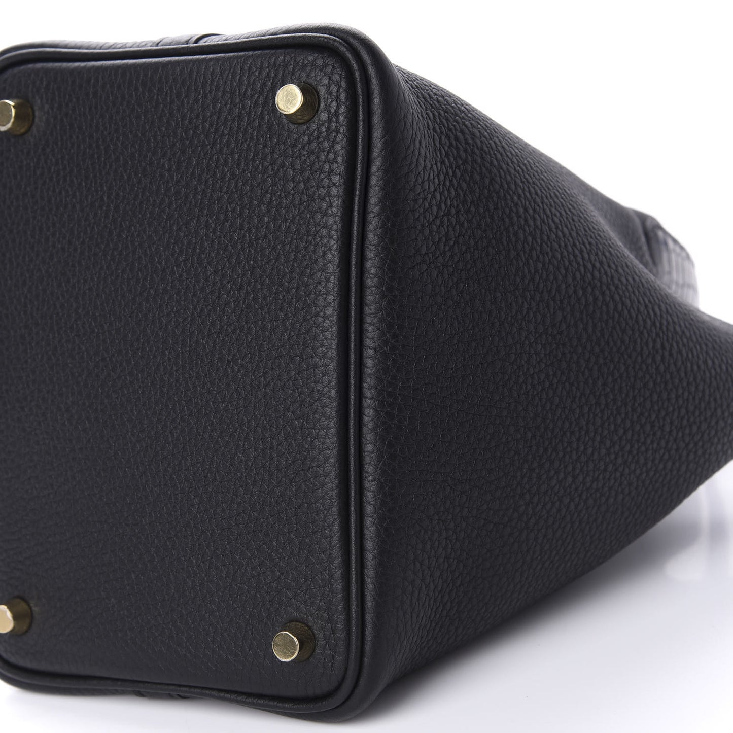 Taurillon Clemence Matte Alligator Picotin Lock Touch 18 PM Black